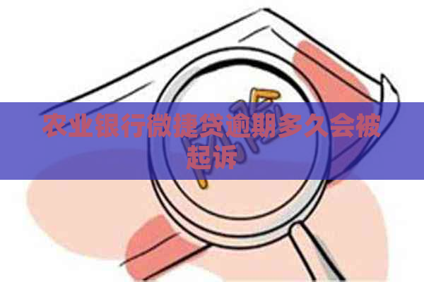 农业银行微捷贷逾期多久会被起诉