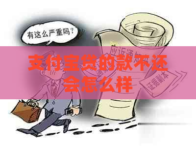 支付宝贷的款不还会怎么样