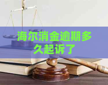 海尔消金逾期多久起诉了