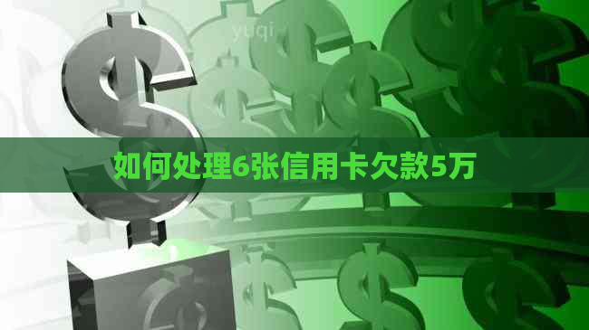如何处理6张信用卡欠款5万