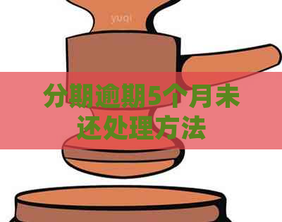 分期逾期5个月未还处理方法