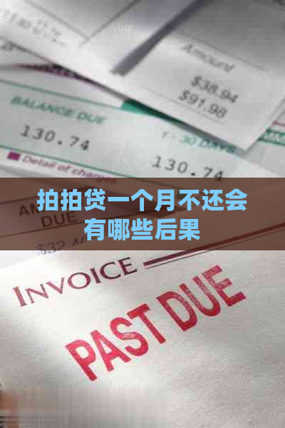 一个月不还会有哪些后果