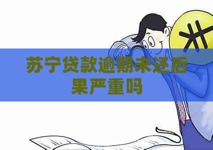 苏宁贷款逾期未还后果严重吗