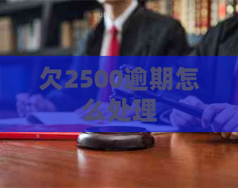 欠2500逾期怎么处理