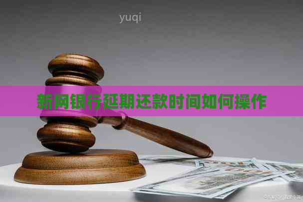 新网银行延期还款时间如何操作