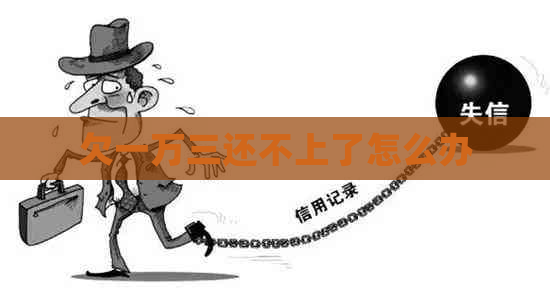欠一万三还不上了怎么办