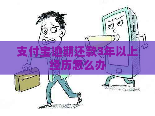 支付宝逾期还款3年以上经历怎么办