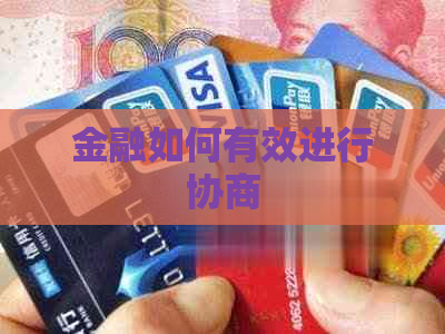 金融如何有效进行协商