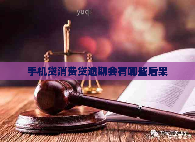 手机贷消费贷逾期会有哪些后果