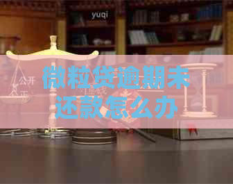 微粒贷逾期未还款怎么办