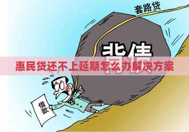 惠民贷还不上延期怎么办解决方案