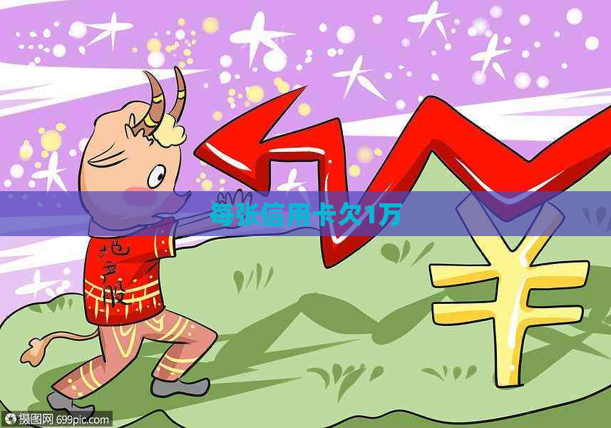 每张信用卡欠1万