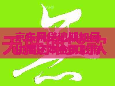 京东网贷逾期如何协商还本金的影响及后果
