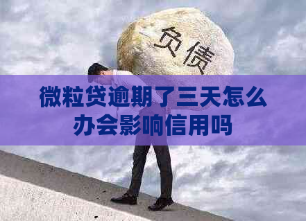 微粒贷逾期了三天怎么办会影响信用吗