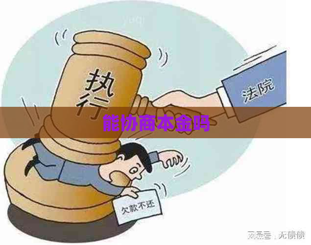 能协商本金吗