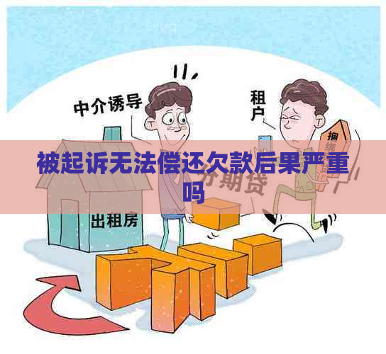 被起诉无法偿还欠款后果严重吗