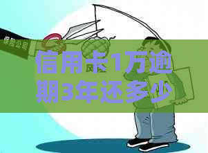 信用卡1万逾期3年还多少