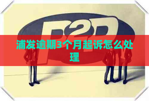 浦发逾期3个月起诉怎么处理