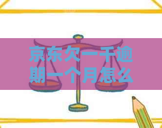 京东欠一千逾期一个月怎么办