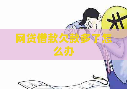 网贷借款欠款多了怎么办