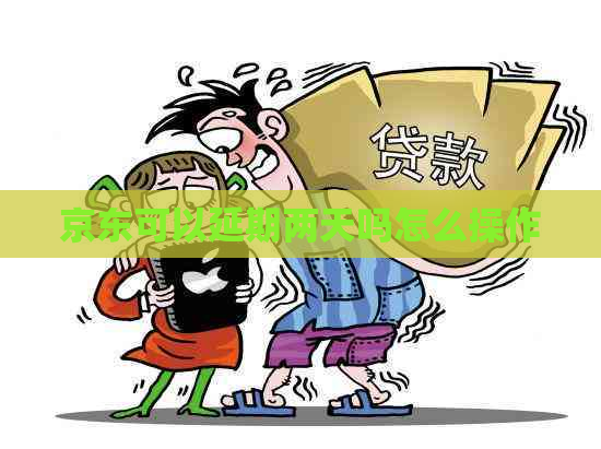 京东可以延期两天吗怎么操作