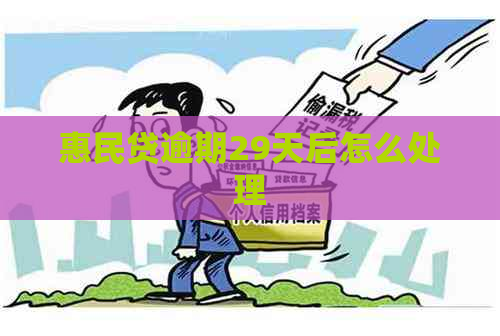 惠民贷逾期29天后怎么处理