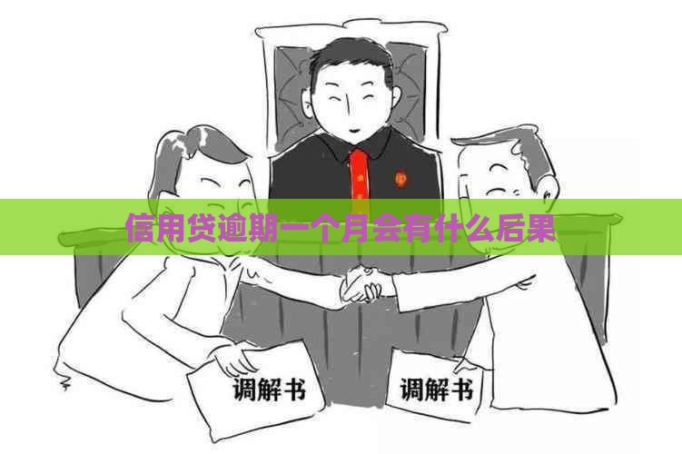 信用贷逾期一个月会有什么后果
