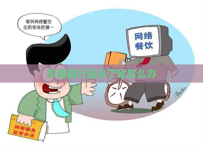 农商银行起诉了我怎么办