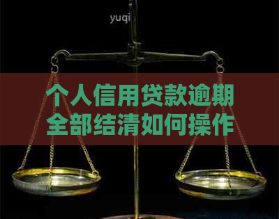 个人信用贷款逾期全部结清如何操作