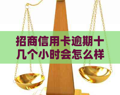 招商信用卡逾期十几个小时会怎么样
