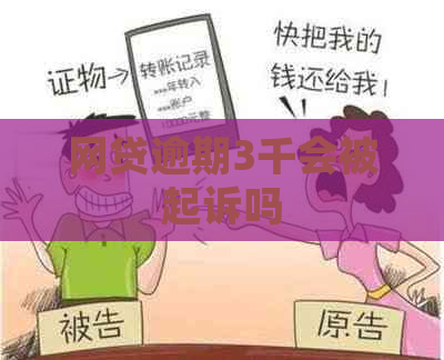 网贷逾期3千会被起诉吗