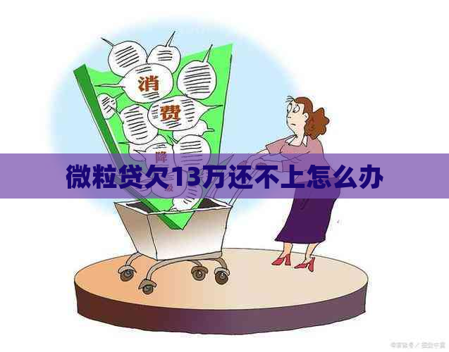 微粒贷欠13万还不上怎么办