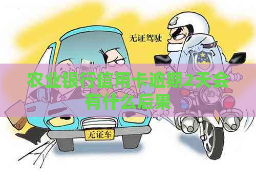 农业银行信用卡逾期2天会有什么后果