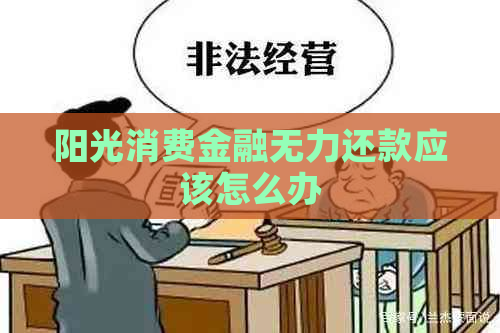 阳光消费金融无力还款应该怎么办