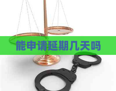 能申请延期几天吗