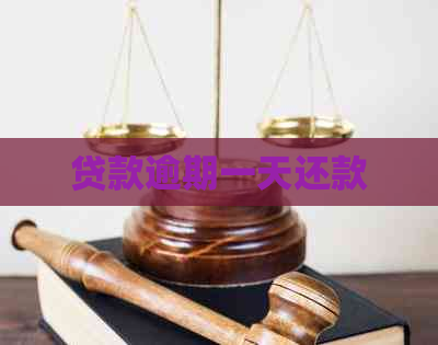 贷款逾期一天还款