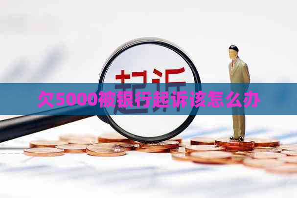 欠5000被银行起诉该怎么办