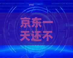 京东一天还不上怎么收费