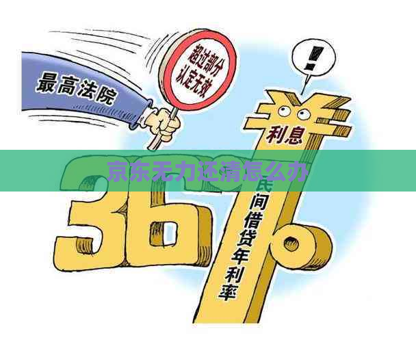 京东无力还清怎么办