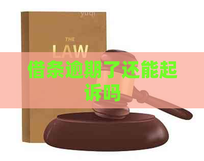 借条逾期了还能起诉吗