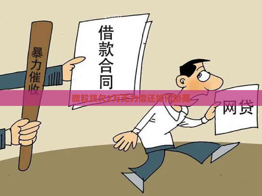 微粒贷欠2万无力偿还如何协商
