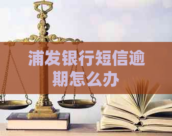 浦发银行短信逾期怎么办