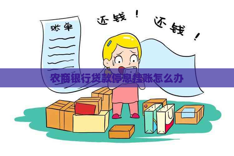 农商银行贷款停息挂账怎么办