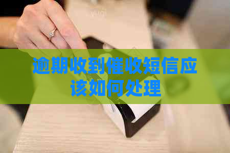 逾期收到短信应该如何处理