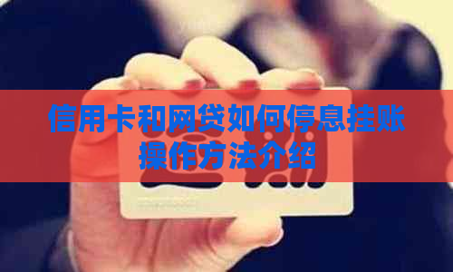 信用卡和网贷如何停息挂账操作方法介绍