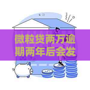 微粒贷两万逾期两年后会发生什么