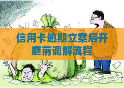 信用卡逾期立案后开庭前调解流程