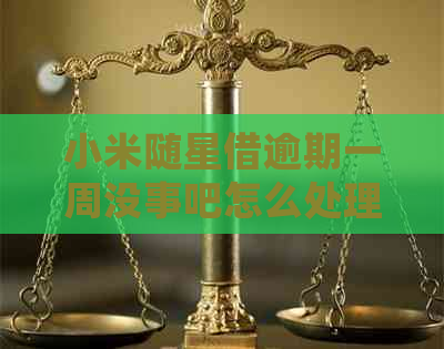 小米随星借逾期一周没事吧怎么处理