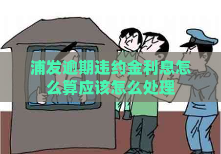 浦发逾期违约金利息怎么算应该怎么处理