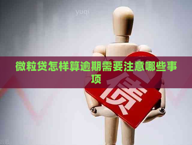 微粒贷怎样算逾期需要注意哪些事项